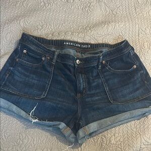 American Eagle Outfitters Women's Blue Denim Shorts